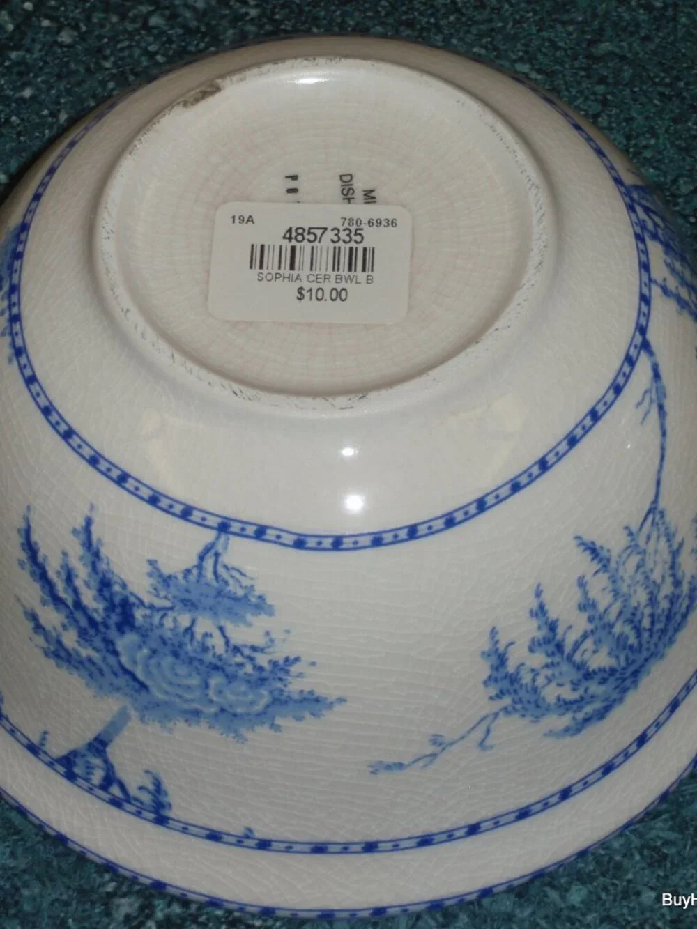 Pottery Barn Sophia Willow Boat Scene Bowls 6